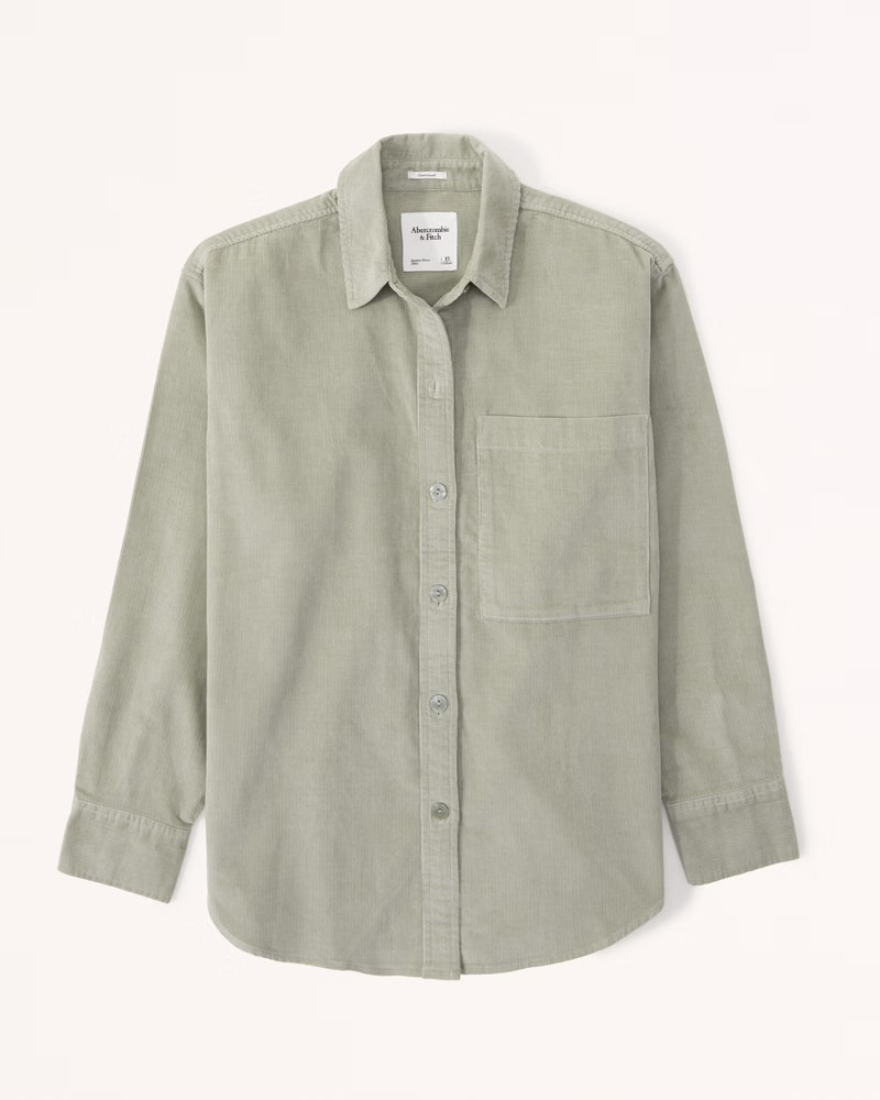 Oversized Corduroy Shirt | Abercrombie & Fitch (US)