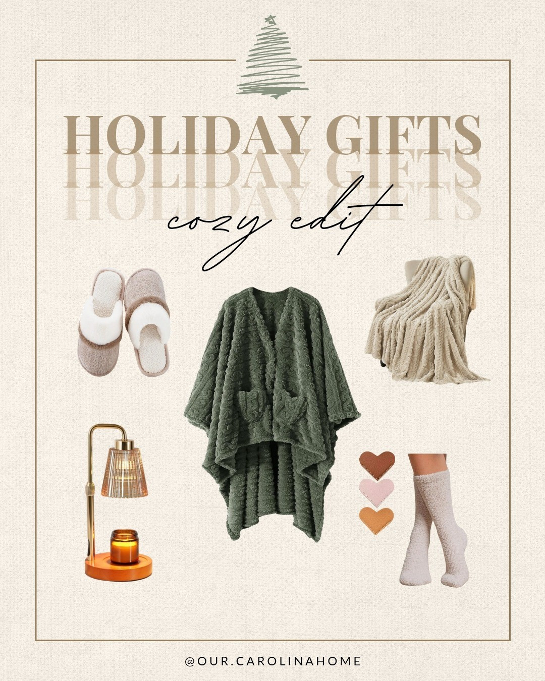 Looking for the coziest holiday gifts this year? ✨ This Cozy Gift Edit has all the soft + snuggly essentials everyone loves — from plush slippers to luxe throw blankets, fuzzy socks, and the viral candle warmer lamp. Perfect for Christmas gifts, women’s gift ideas, mom gifts, hostess gifts, and anyone who loves comfort season. 🤍Save this for your Holiday Gift Guide 2025 and shop each item easily below! 🎄🛍️

#LTKGiftGuide #LTKHoliday #LTKSaleAlert
