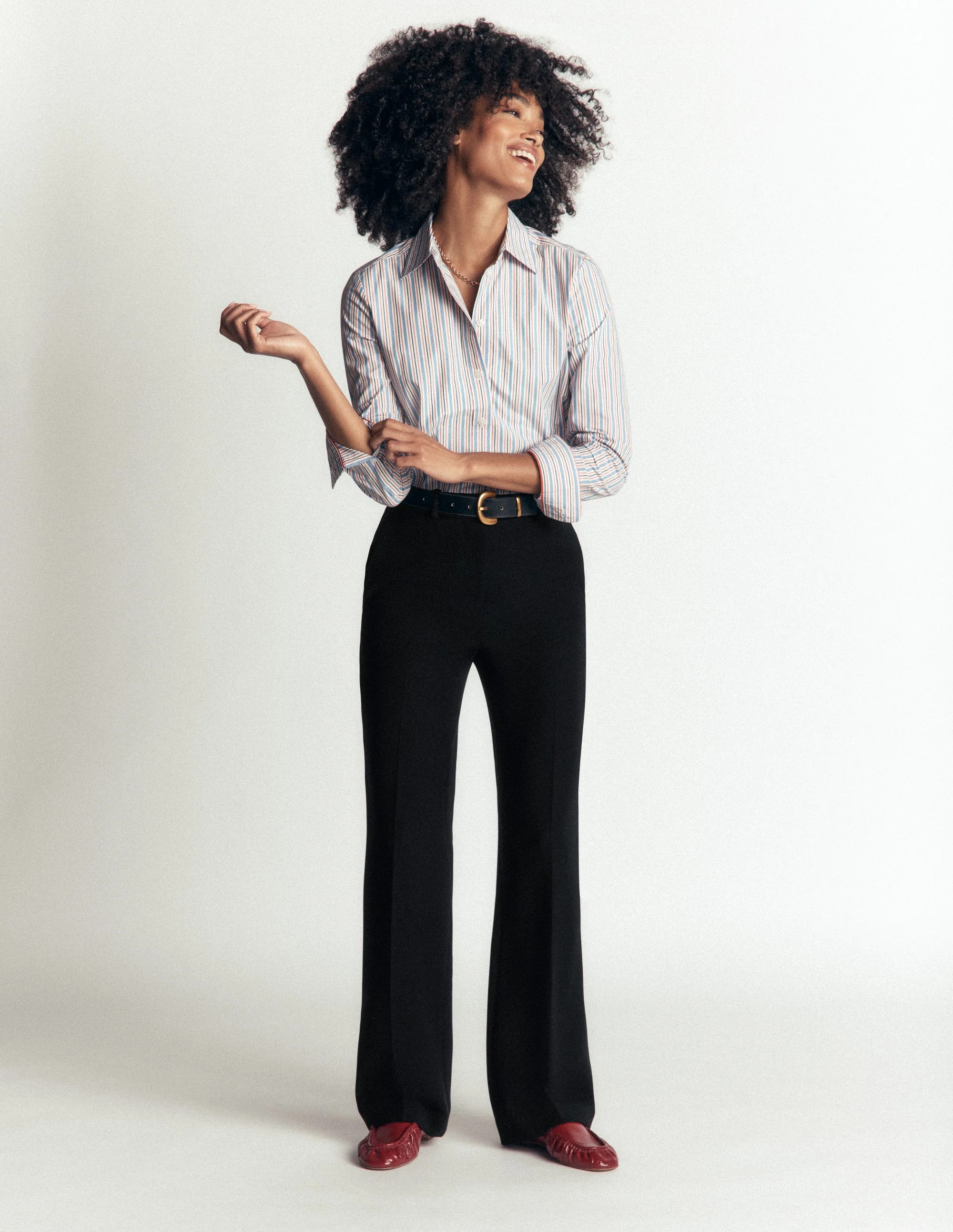 Boden Women's Fitzrovia Tailored Trousers in Black | Size 6 | Boden UK