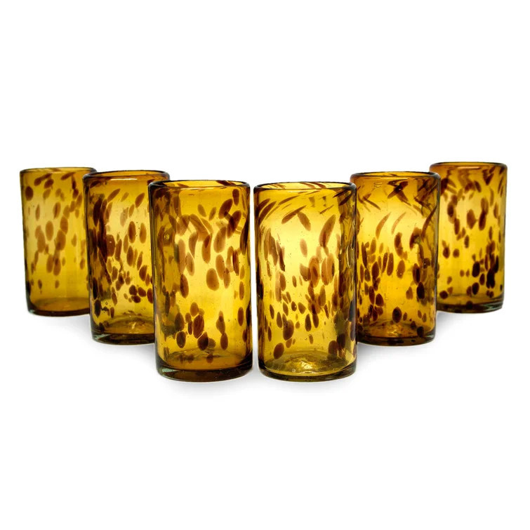 Orren Ellis Adhamh 6 - Piece 12oz. Glass Highball Glass Glassware Set (Set of 6) | Wayfair North America