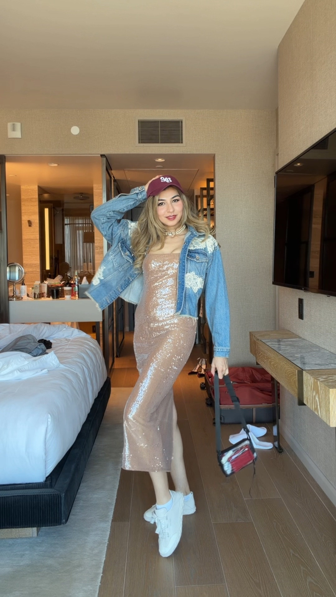 Get Ready without me 🙈had to jump on this trend 🥰

Love this women spring outfit with dressed down sequins dress and denim jacket with lace. Got so many compliments at Sephoria yesterday @Sephora 🥰

#LTKFestival #LTKgrwm #LTKootd