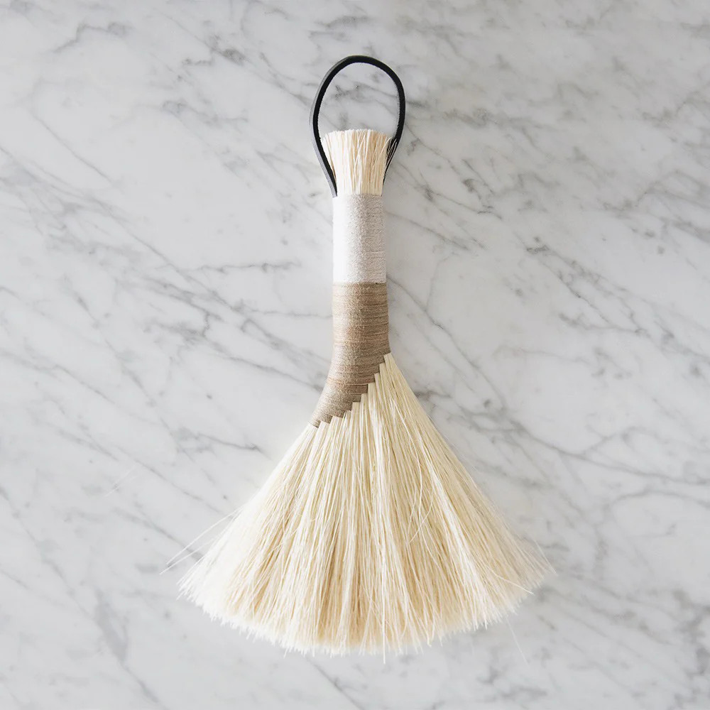 Hanging Tampico Turkey Wing Brush | Roan Iris