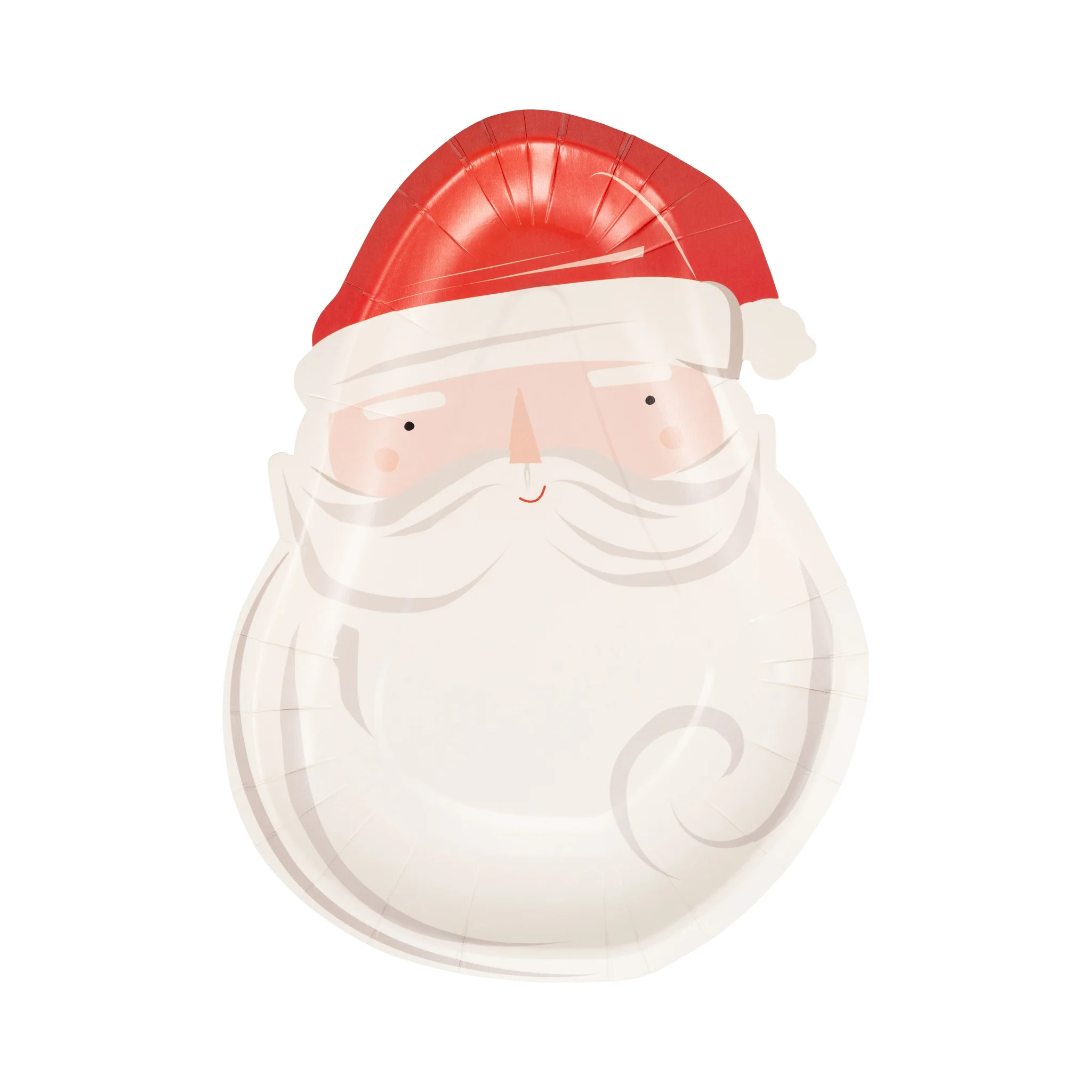 Santa Head Paper Plate | My Mind's Eye