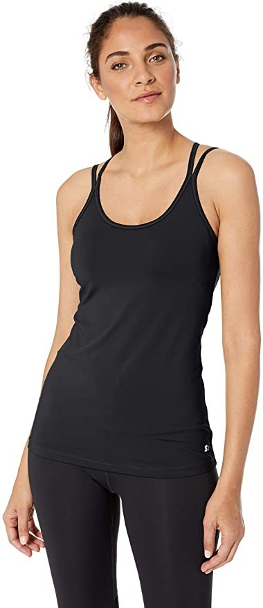 Starter Women's Seamless Two-in-One Bra Tank Top, Amazon Exclusive | Amazon (US)