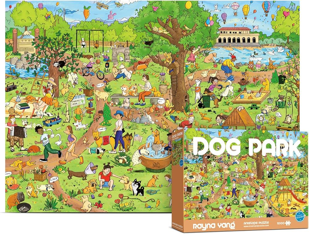 Antelope - 1000 Piece Puzzle for Adults, Dog Park Jigsaw Puzzles 1000 Pieces - 1000 Pieces High R... | Amazon (US)