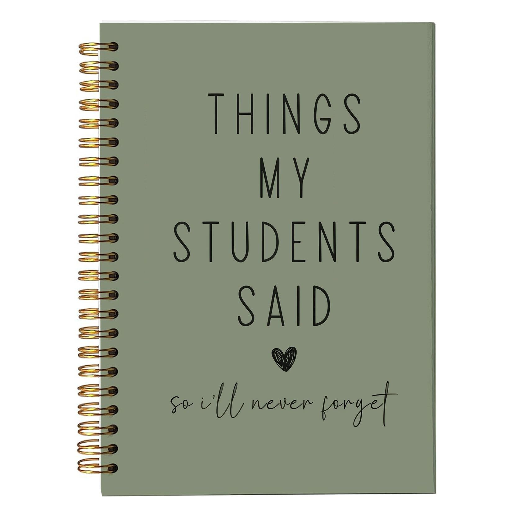 Teacher Appreciation Gift Notebook, Funny Teacher Gift, “Things My Students Said” Journal, Li... | Amazon (US)