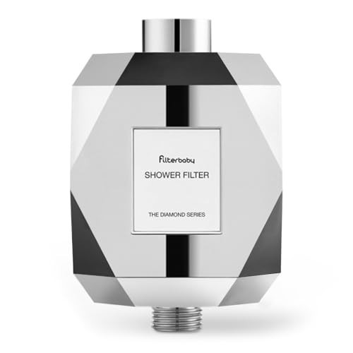 Filterbaby Diamond Series Shower Filter, Expert Developed Premium Water Filter for Skin & Hair, Lab Tested to Reduce up to 99% Chlorine, Chloramine & Impurities,Eco Friendly Long Lasting Design,Chrome | Amazon (US)