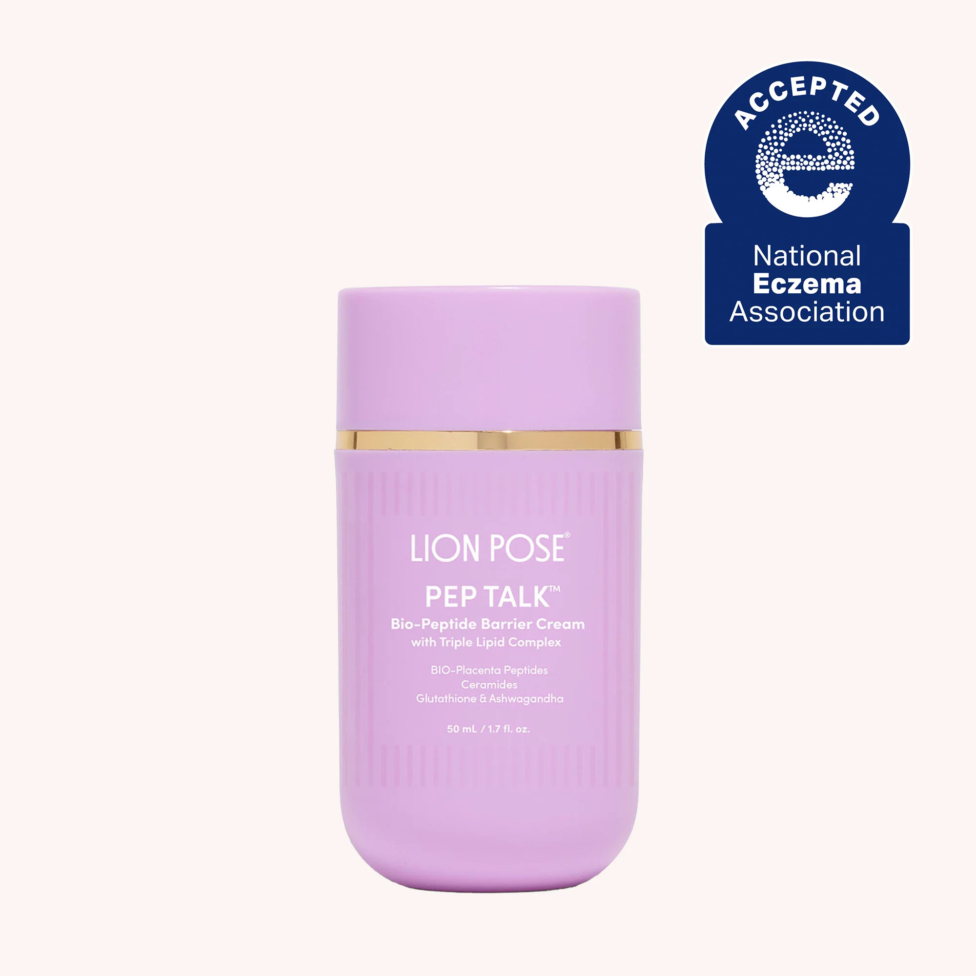 PEP TALK\u2122 Barrier Repair (50 ML) | Peptides, Ceramides & Triple Lipid Moisturizer | Lion Pose