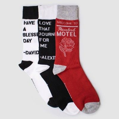 Schitt&#39;s Creek 3pk Crew Socks | Target