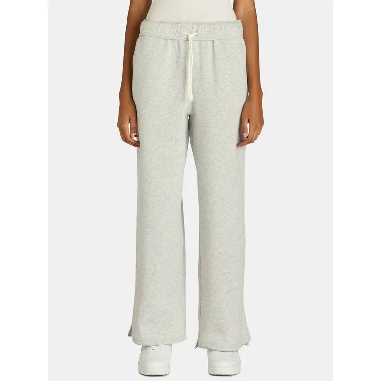 No Boundaries Wide Leg Sweatpants, Women's and Women's Plus | Walmart (US)