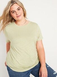Luxe Slub-Knit T-Shirt for Women | Old Navy (US)