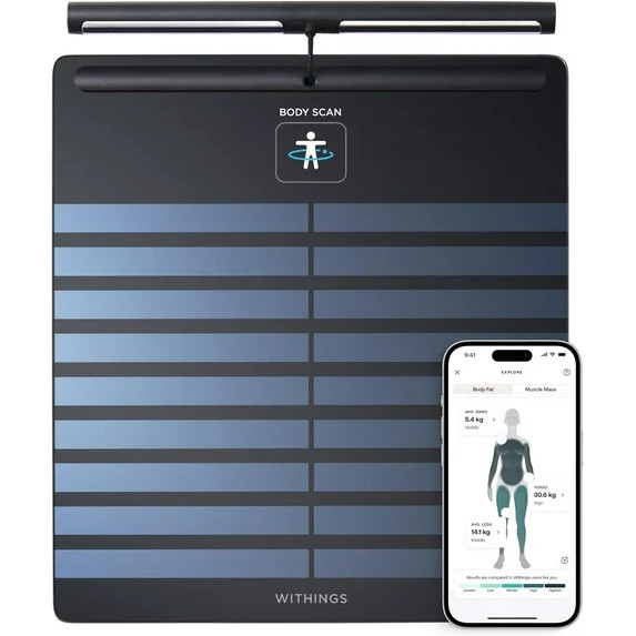 WITHINGS Body Scan - Wi-Fi connected scale to improve your health, impedance meter scale, body co... | Walmart (US)
