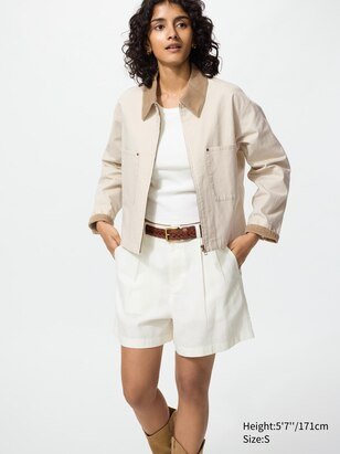 WOMEN'S ZIP UP SHORT JACKET | UNIQLO AU | Uniqlo Australia