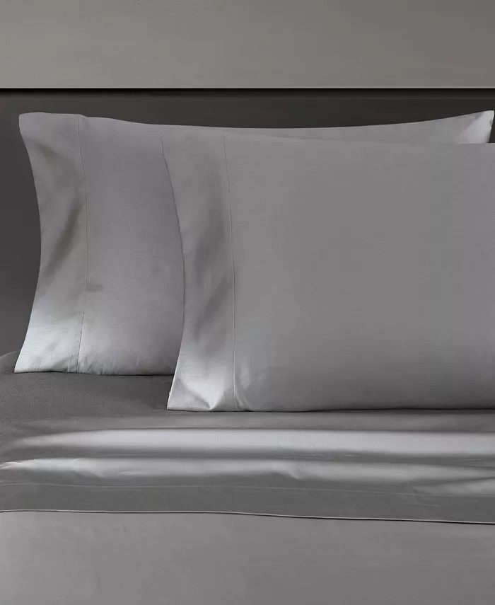 Vera Wang Solid Cotton Sateen T800 4 Piece Sheet Set, King - Macy's | Macy's