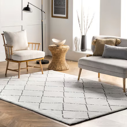 Natural Moroccan Shag Keno Area Rug | Rugs USA