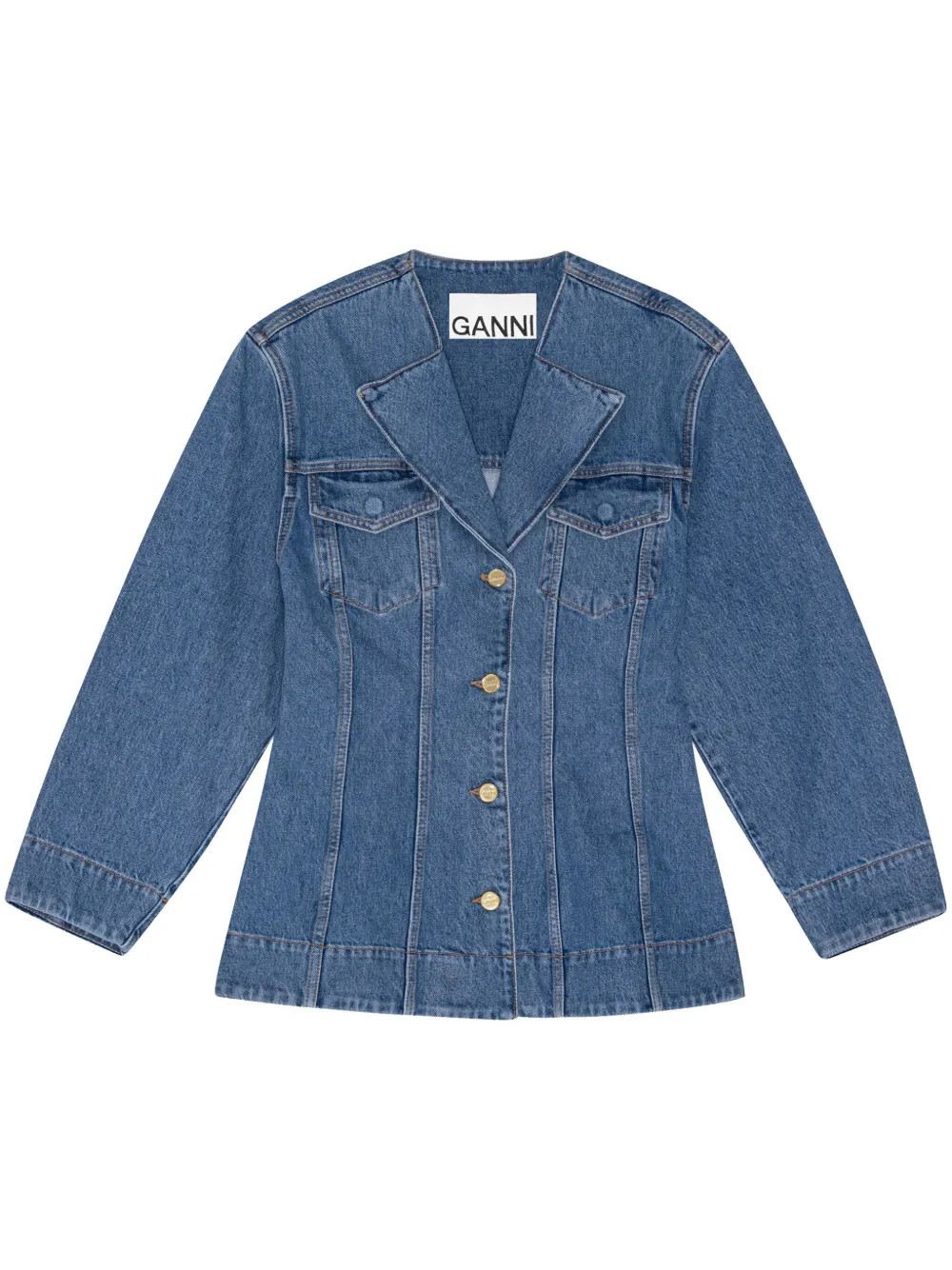 tailored denim blazer | Farfetch Global
