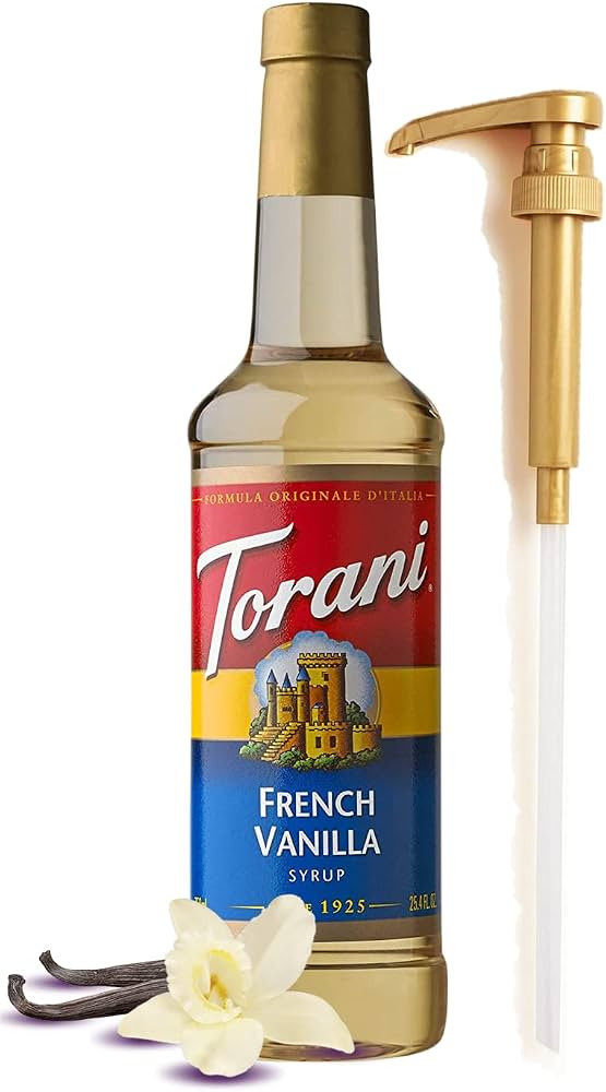 Torani French Vanilla Syrup Flavoring for Coffee 25.4 Ounces Coffee Flavor Syrup with Fresh Fines... | Amazon (US)
