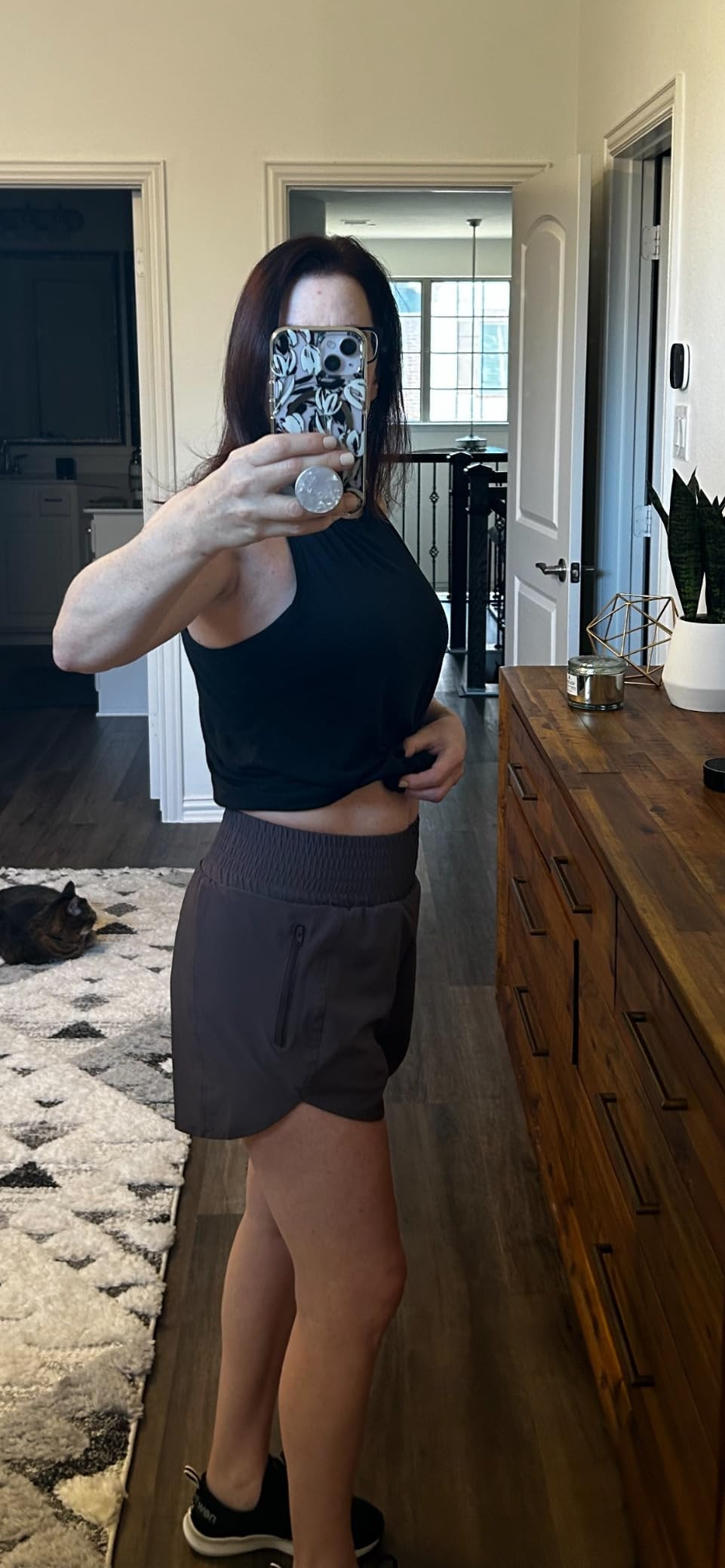 BMJL Women's Athletic Shorts High Waisted Running Shorts Pocket Sporty Shorts Gym Elastic Workout... | Amazon (US)