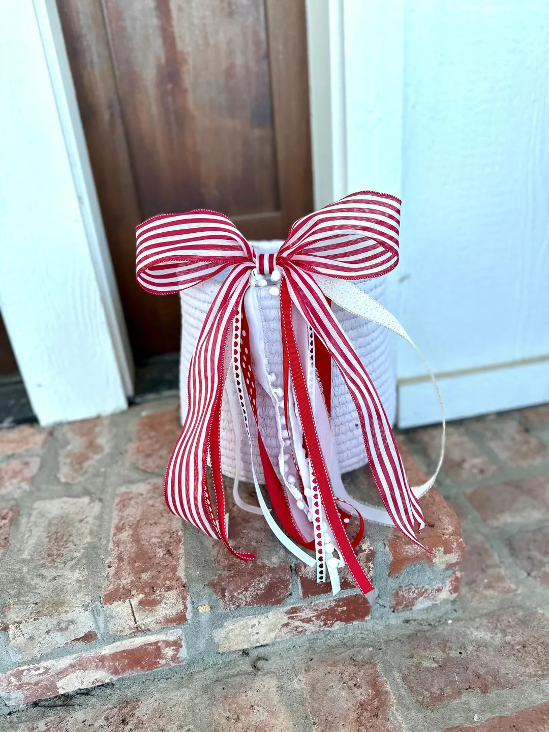 Valentine’s Day Red White Ribbon Bow Bundle Mini | Etsy (US)
