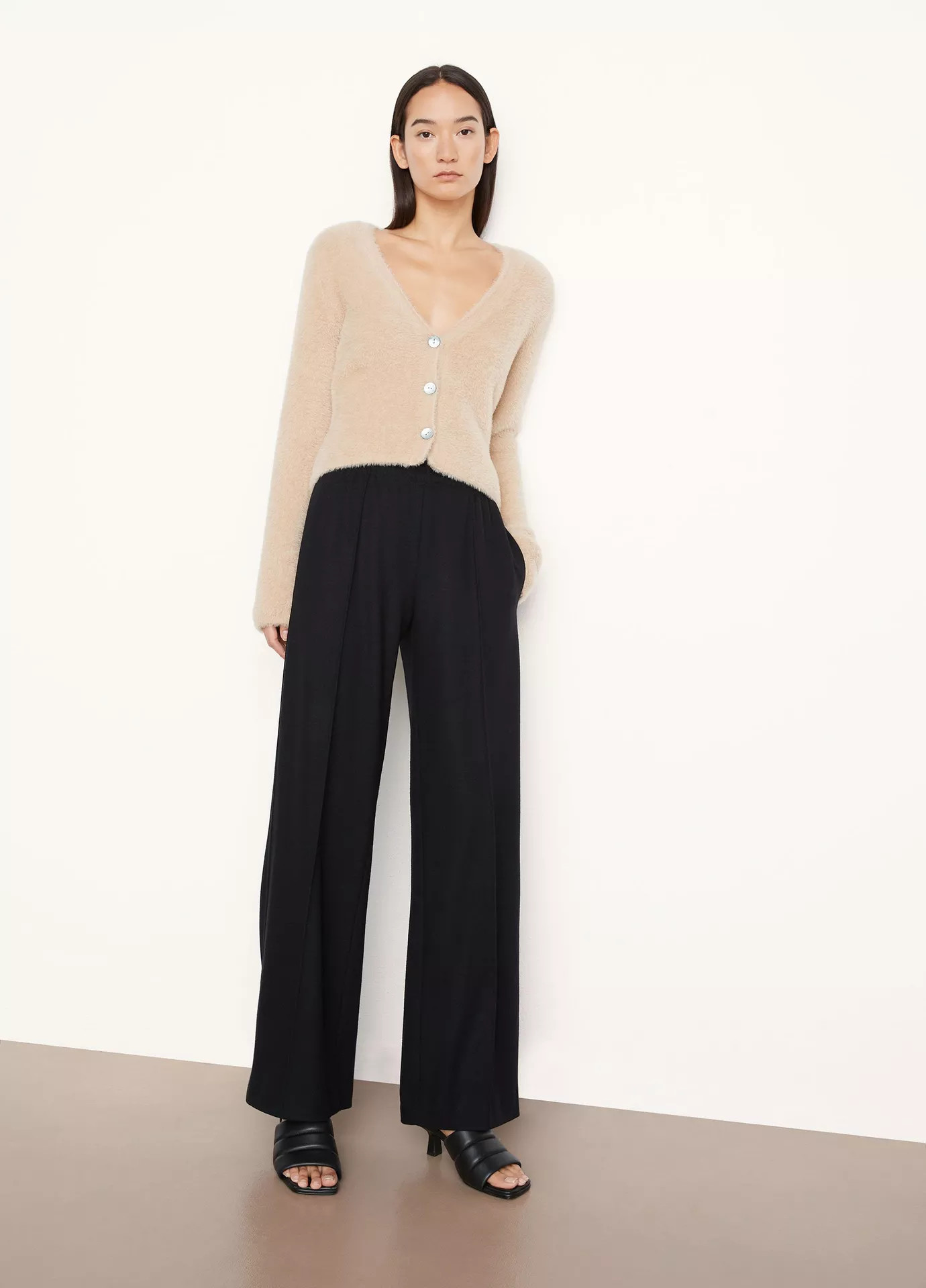 Fine Knit Wide Leg Pull On Pant | Vince LLC