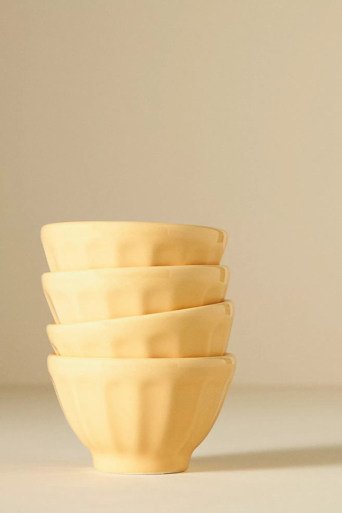 Shiny Mini Latte Bowls, Set of 4 | Anthropologie (US)