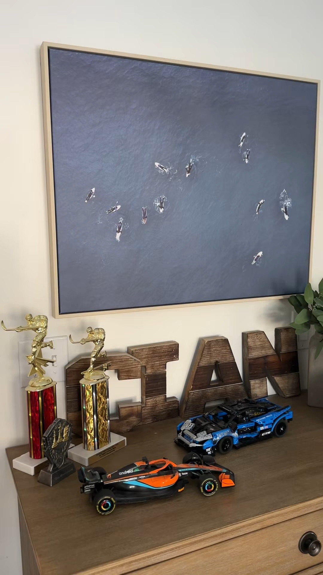 I ordered this art from Target for my son’s bedroom and I love it! The navy blue ties in perfectly with the other blue accents in his room and it’s really just a nice affordable piece for a boy’s bedroom! 

#LTKKids #LTKHome