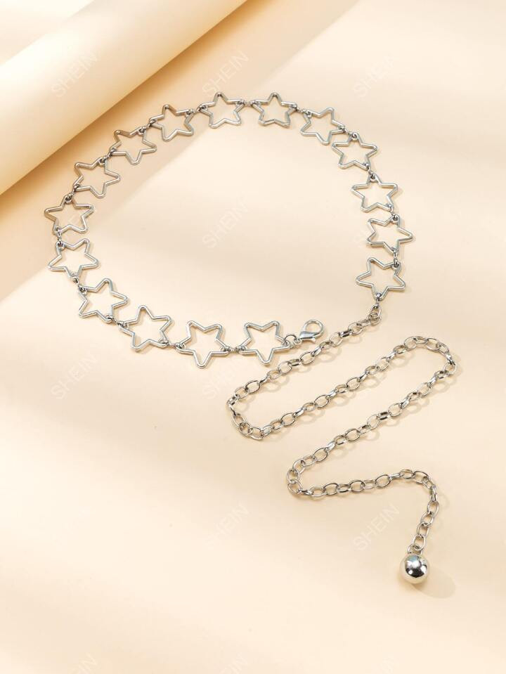 1pc Women Star Decor Chain Belt Street Halloween | SHEIN