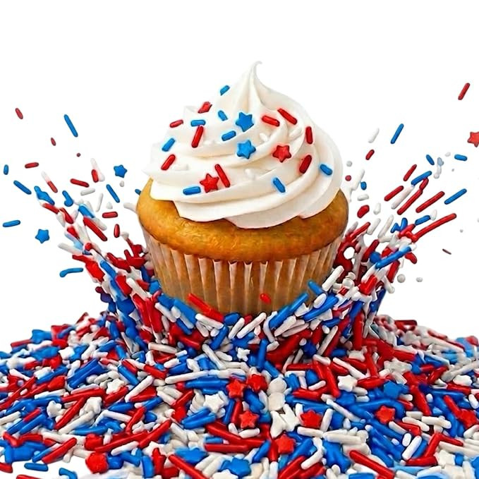 Sprinkles | Patriotic sprinkles | Red white and blue sprinkles | American decorations | Cookie sp... | Amazon (US)