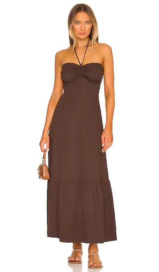 x REVOLVE Miramar Maxi Dress in Brown | Dark Brown Dress | Brown Maxi Dress | Long Brown Dress | Revolve Clothing (Global)
