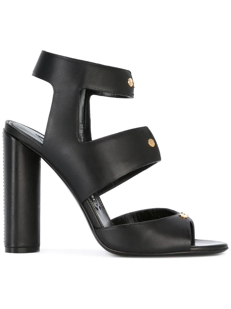 Tom Ford - heeled gladiator sandals - women - Leather - 37, Black, Leather | FarFetch US