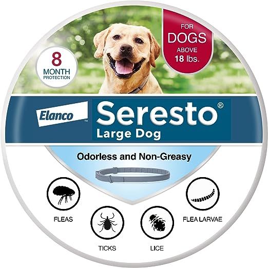 Seresto Large Dog Vet-Recommended Flea & Tick Treatment & Prevention Collar for Dogs Over 18 lbs.... | Amazon (US)