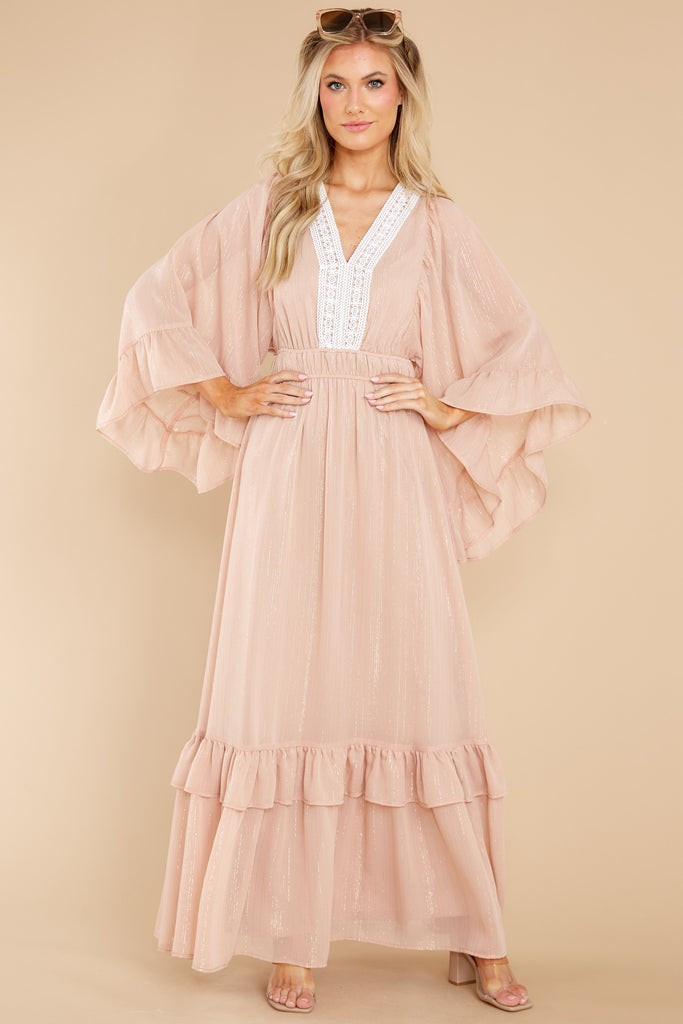 Let Me Show You Tan Maxi Dress | Red Dress 