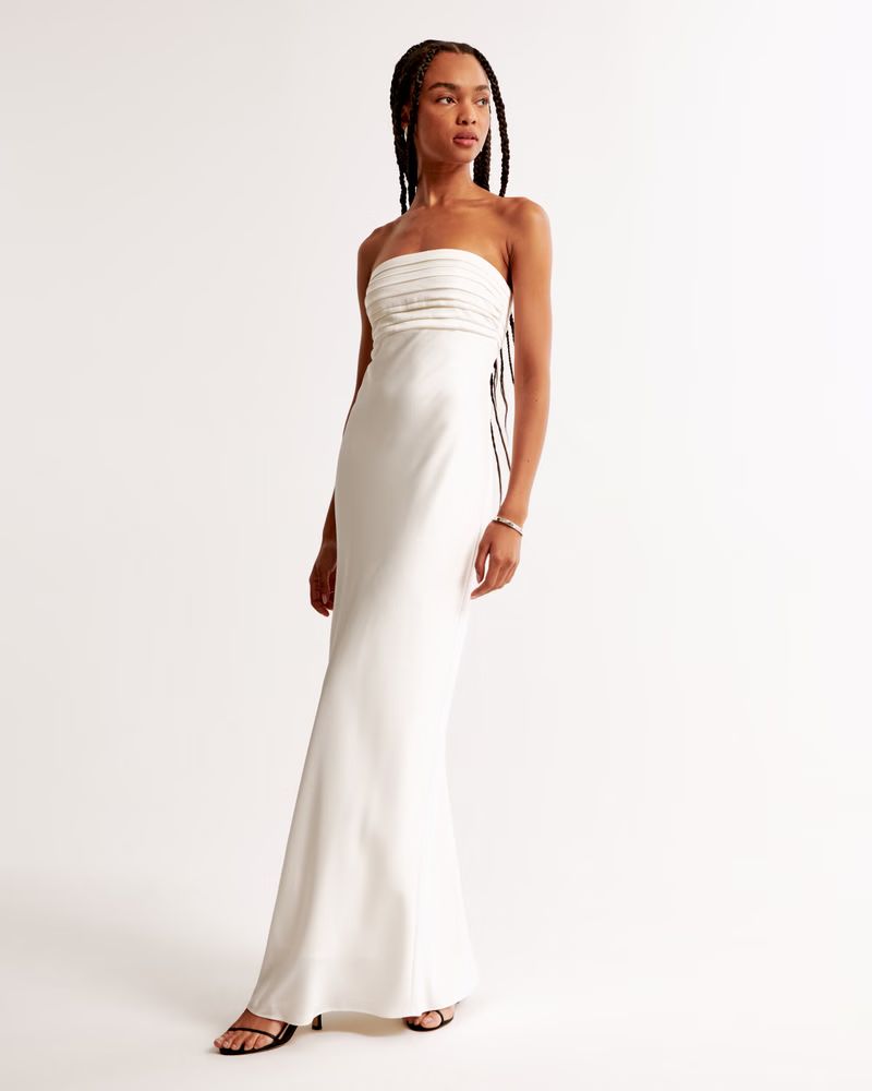 The A&F Emerson Strapless Slim Maxi Dress | Abercrombie & Fitch (US)