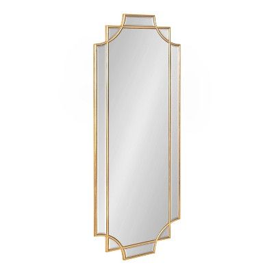 16" x 42" Minuette Full Length Wall Mirror Gold - Kate & Laurel All Things Decor | Target