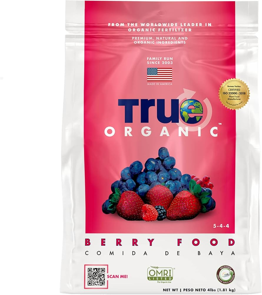 True Organic Berry Food Granular Fertilizer 4 lbs - CDFA, OMRI Listed for Organic Gardening NPK 5... | Amazon (US)