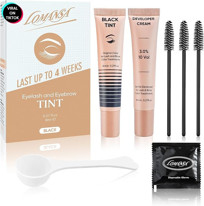 Lash Color Kit, Black Eyelash Color Kit with Natural Results, 8 ml | Amazon (US)