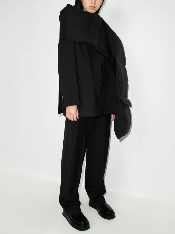 The Frankie Shop Bea single-breasted Oversize Blazer | Black | FARFETCH BR | Farfetch (BR)