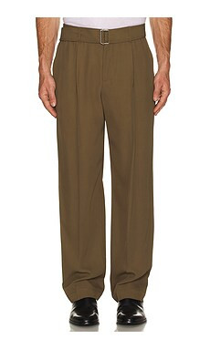 SIMKHAI Elvis Pleated Pull On Trousers in Olive from Revolve.com | Revolve Clothing (Global)