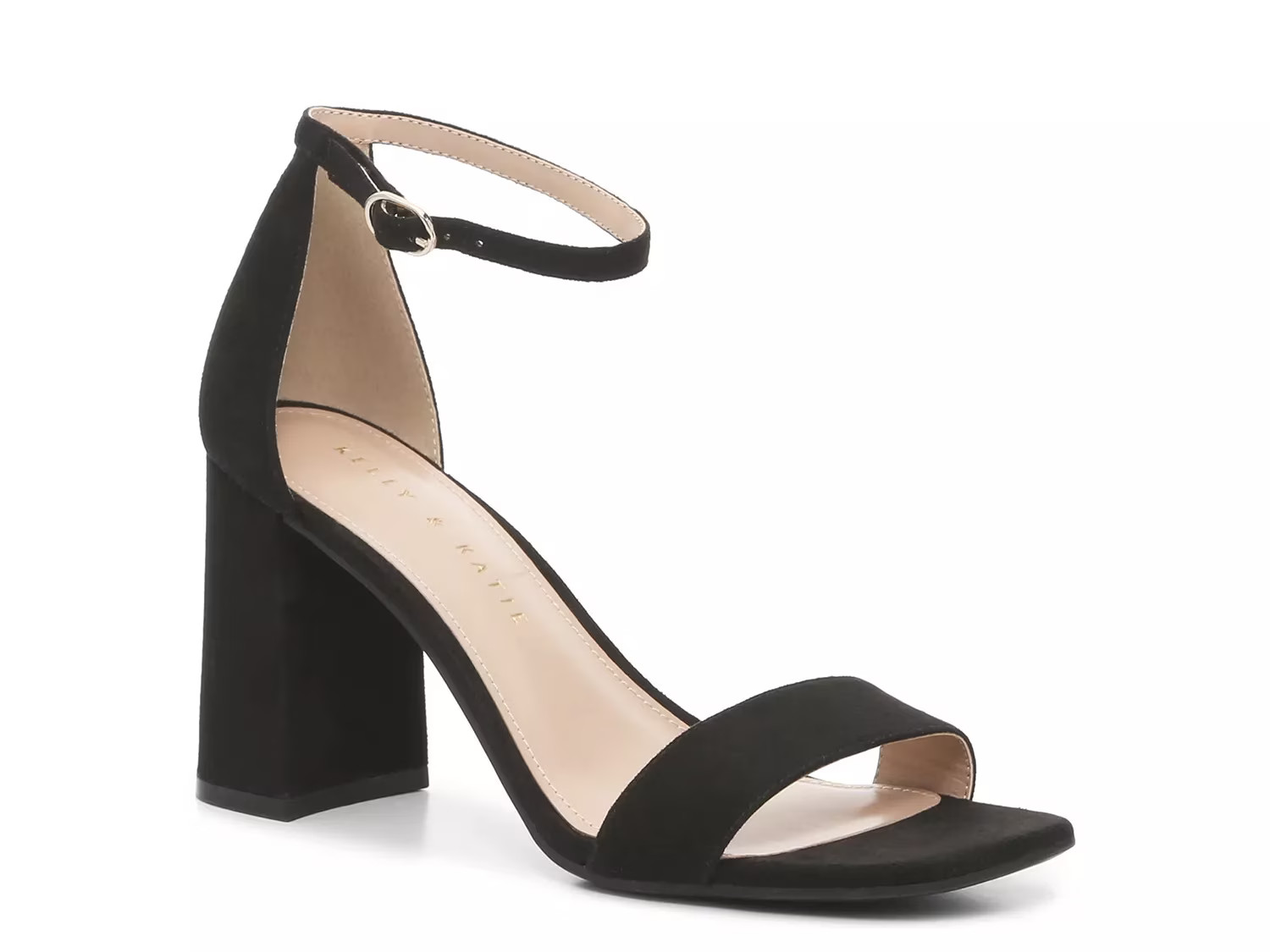 Kelly & Katie Caital Sandal | Women's | Black | Size 7 | Heels | Sandals | Ankle Strap | Block | DSW