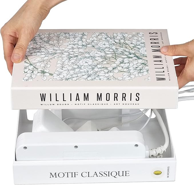 [ObzeTap] Book Shaped, Cord Organizer Box to Hide & Conceal Power Strips, Desk Cable Management S... | Amazon (US)