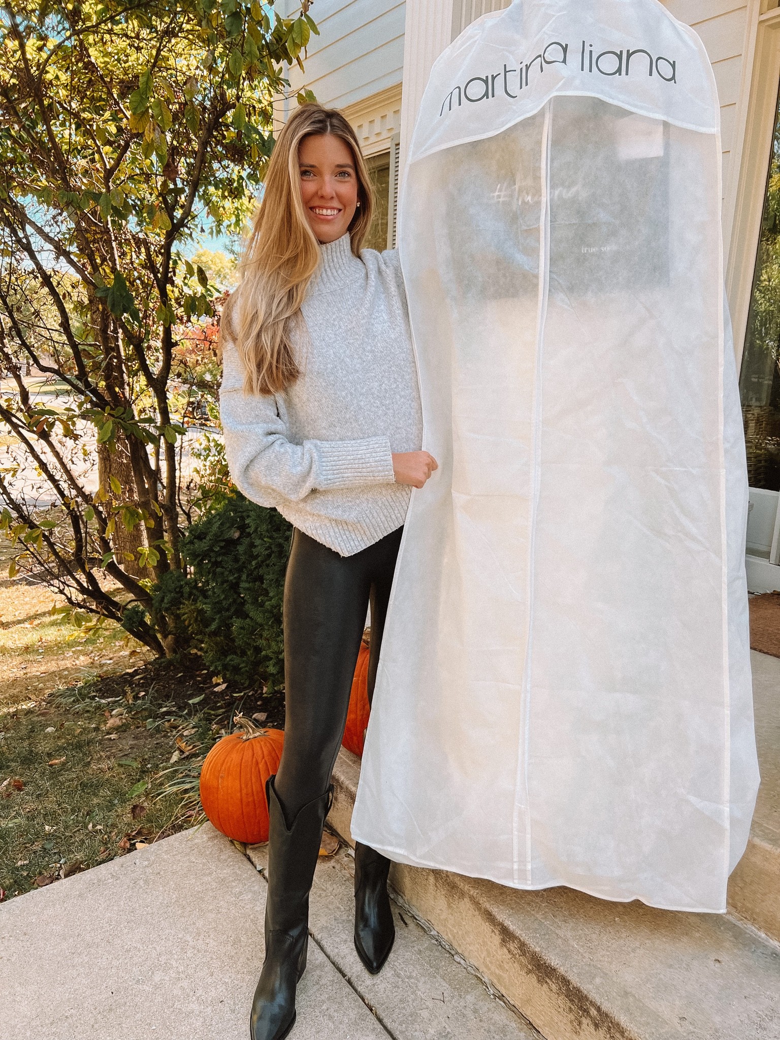Picked up my wedding dress today! Wearing my new favorite boots & spanx leggings! 

#LTKstyletip #LTKshoecrush #LTKunder100
