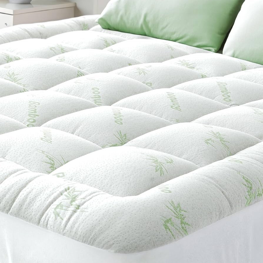 Ultra Soft Queen RV Size Mattress Topper - Viscose Made from Bamboo Pillow Top Mattress Pad for B... | Amazon (US)