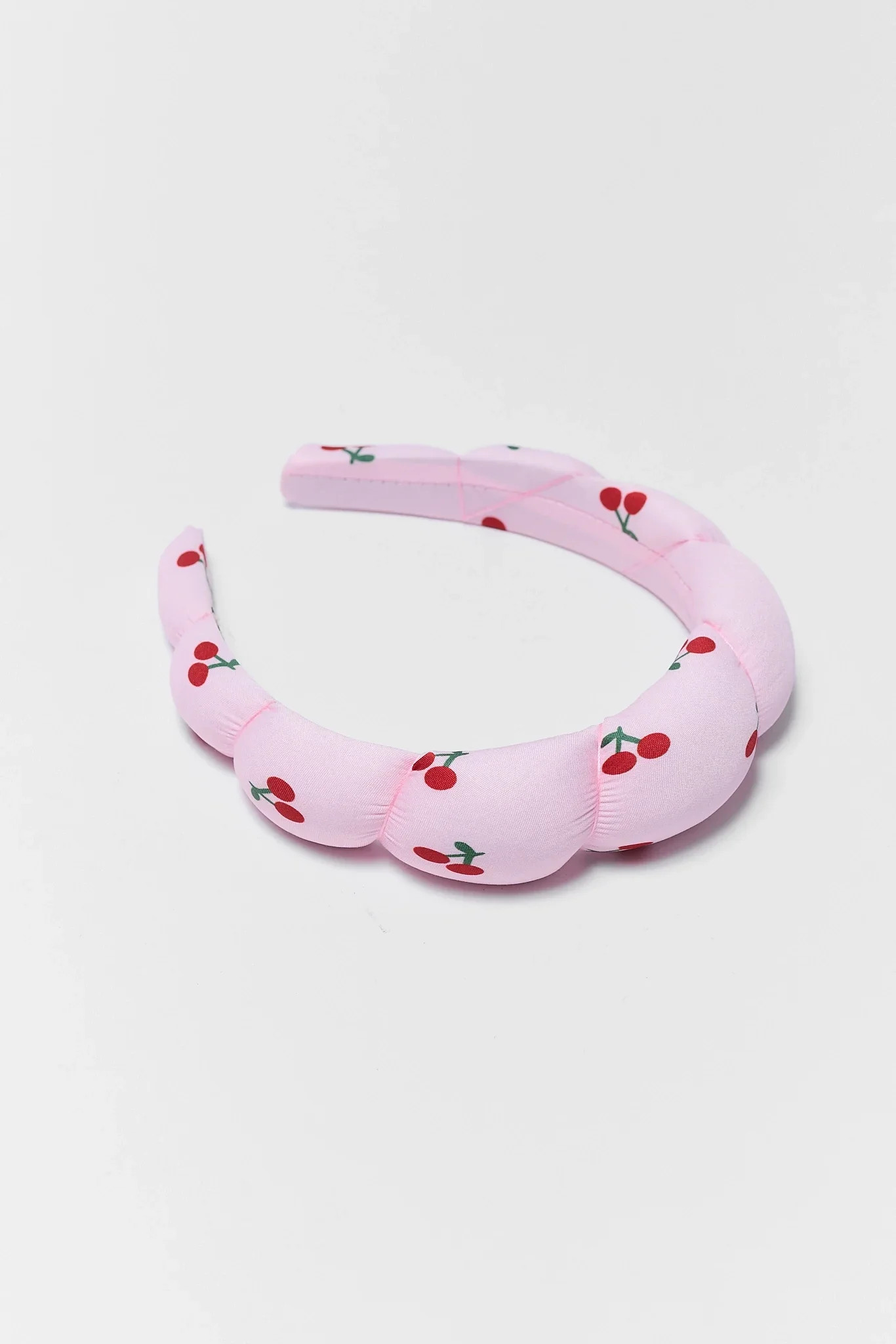 Sherry Pink Puffed Cherry Headband | Avara