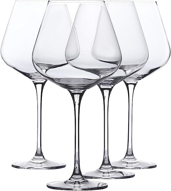 WHOLE HOUSEWARES | Oversized Wine Glass Set | XL Wine Glasses Set of 4 | 29oz Large Wine Glass Se... | Amazon (US)