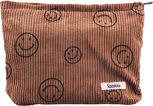 Makeup Bags with Zipper,Travel Toiletry Organizer,Large Capacity Canvas Makeup Bags,Portable Penc... | Amazon (US)