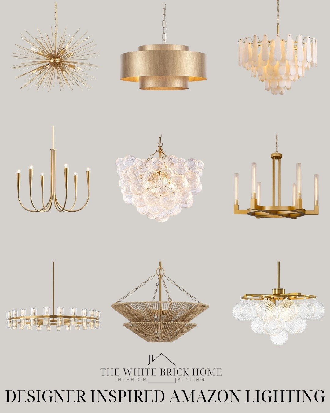 Brass chandeliers that are designer inspired from Amazon home. I love this bubble chandelier for a dining room for an affordable option with great reviews! 

Dining room, chandelier, bubble chandelier, brass lighting, brass chandelier, brass lighting, gold lighting, alabaster chandelier, Amazon, amazon home, Amazon chandelier, home decor, dining room design, dining room decor, ceiling light, woven ceiling light 

#LTKSeasonal #LTKHome #LTKStyleTip
