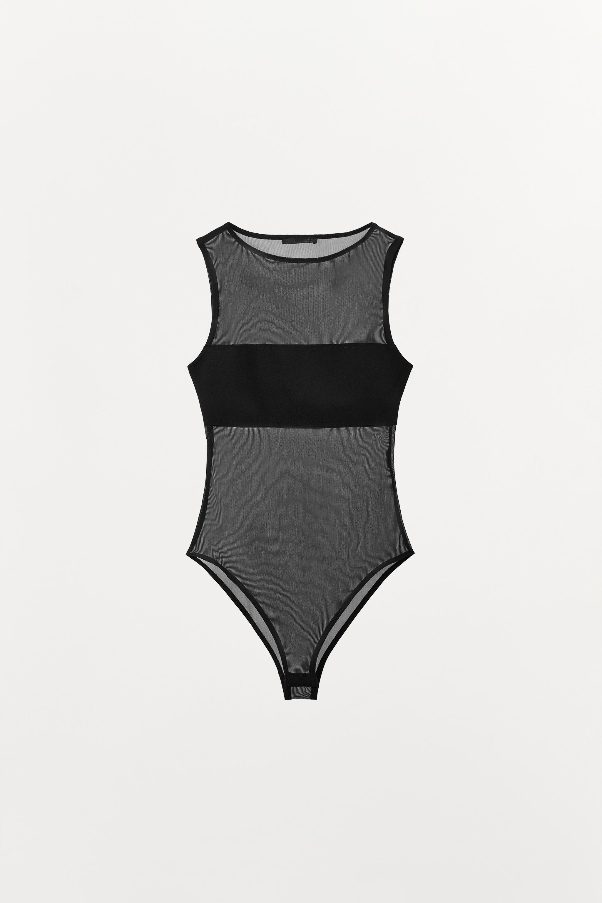 COMBINED TULLE BODYSUIT | Zara UK