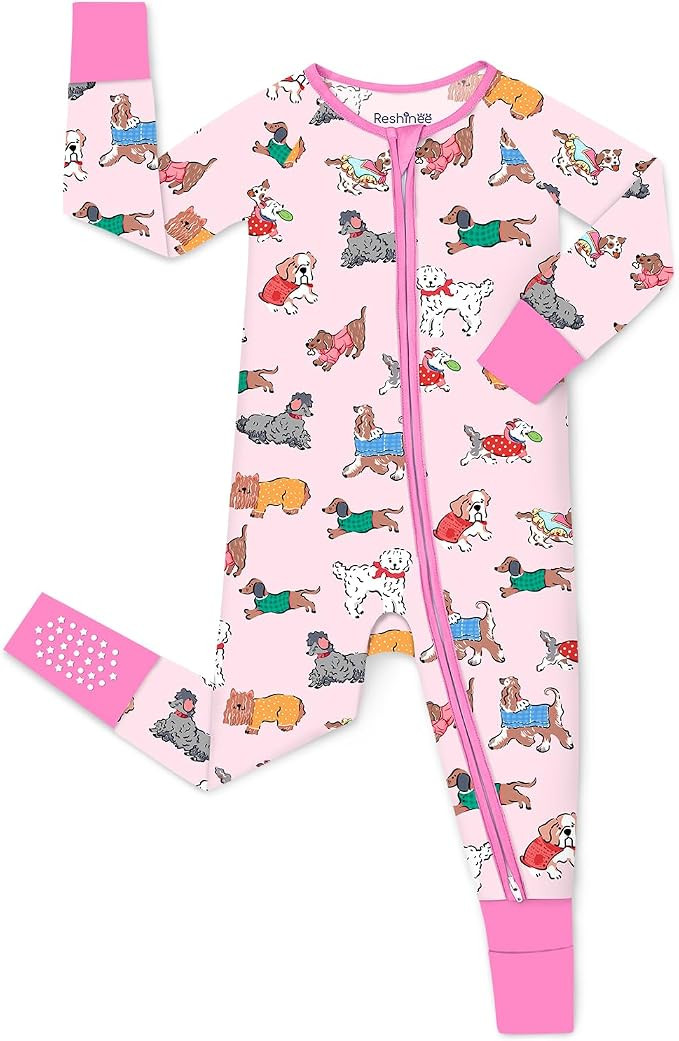 babee Reshinee Viscose Derived from Bamboo Baby Footie Pajamas Convertible Newborn Sleeper for Ba... | Amazon (US)