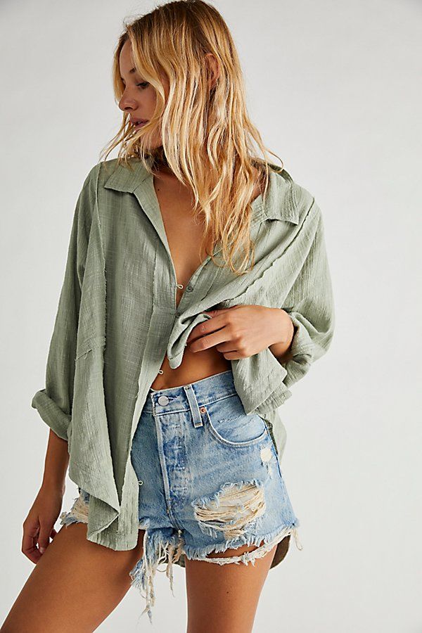 Levi's 501 High-Rise Denim Shorts by Levi's at Free People, Fault Line, 25 | Free People (Global - UK&FR Excluded)