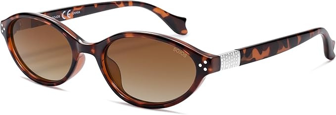 SOJOS Ocean Collection Retro Oval Polarized Sunglasses for Women Men Lightweight Narrow Shades, S... | Amazon (US)